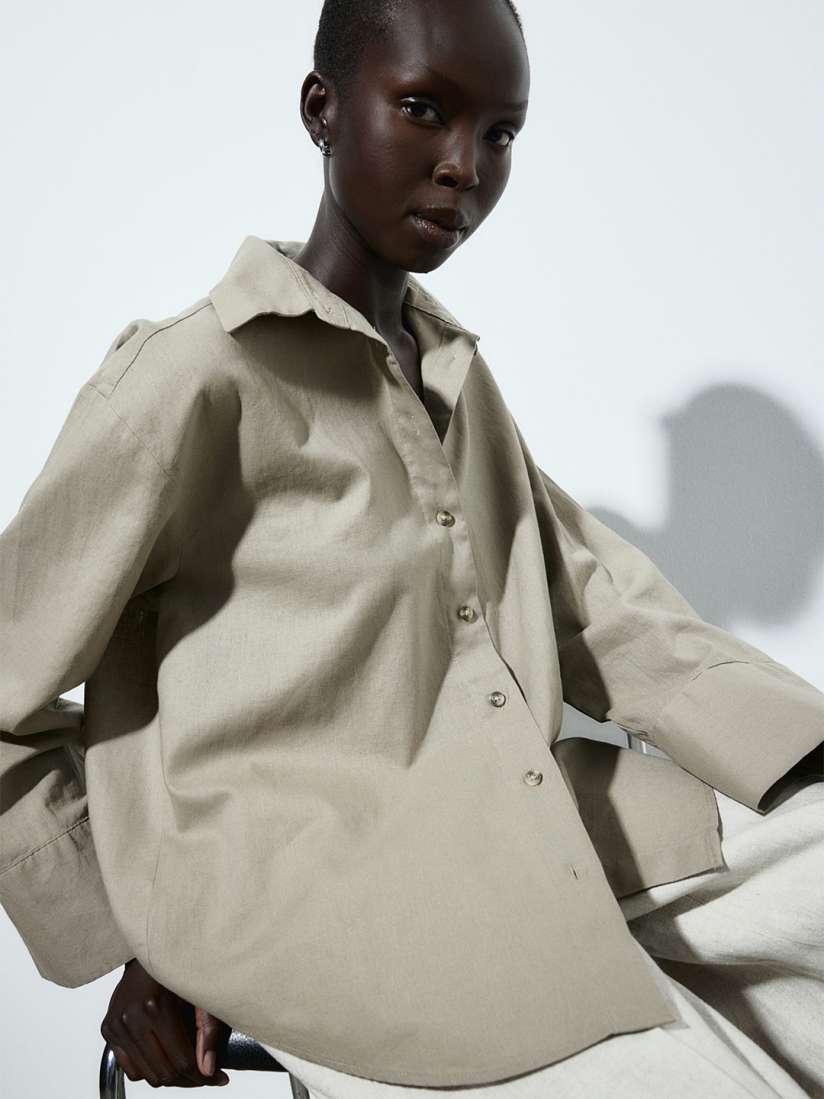 H&m womens dress shirt discount