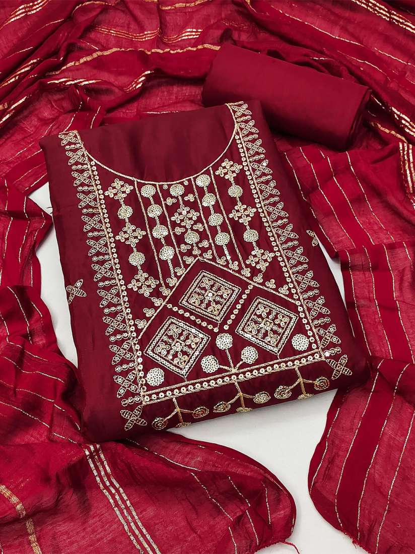 Myntra unstitched dress material new arrivals