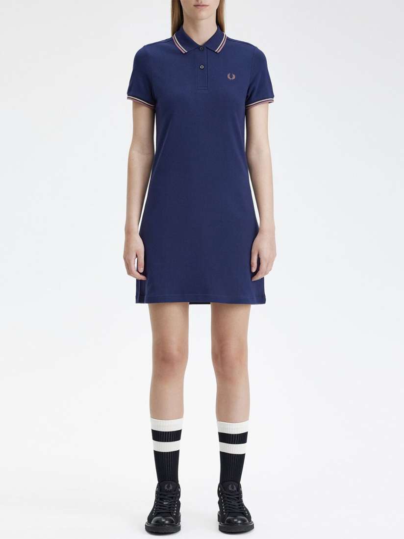 Buy Fred Perry Shirt Collar Cotton T shirt Dress Dresses for Women 28749180 Myntra