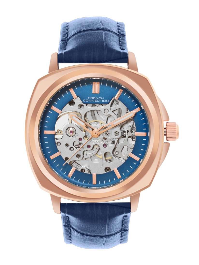 Gents skeleton watch sales