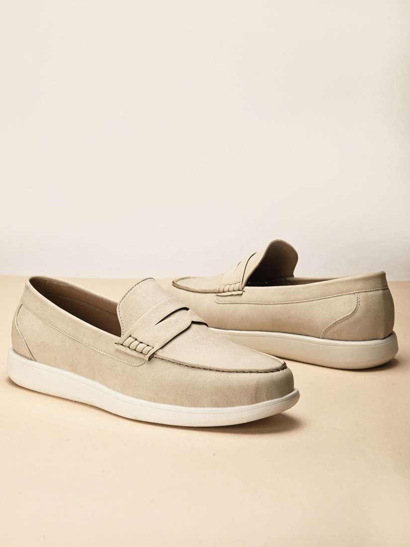 Buy Mast Harbour Men Round Toe Lightweight Memory Foam Penny Loafers Casual Shoes for Men 28757022 Myntra