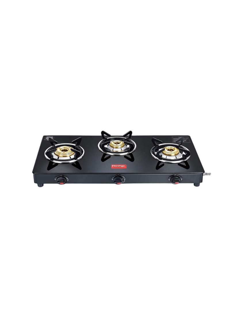 Buy Prestige Marvel Plus Black Toughened Glass Top 3 Burner Manual Gas Stove Gas Stove for Unisex 28763336 Myntra