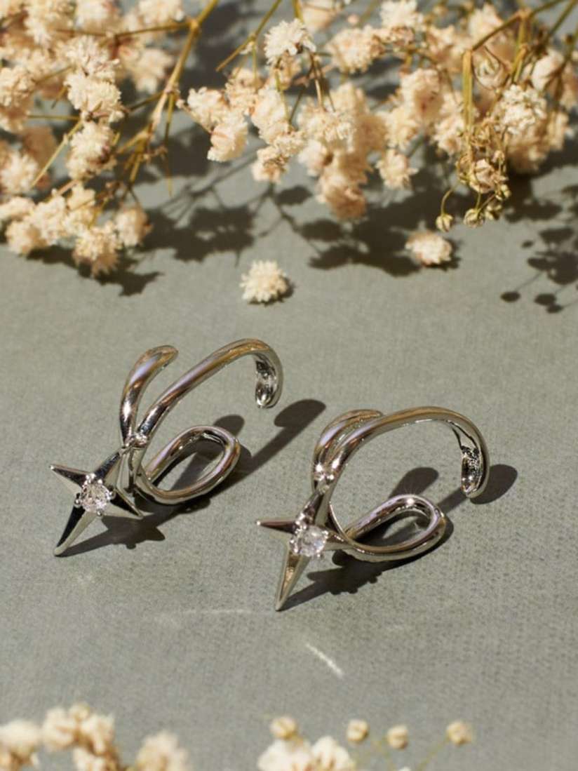 Stainless steel cuff earrings hotsell