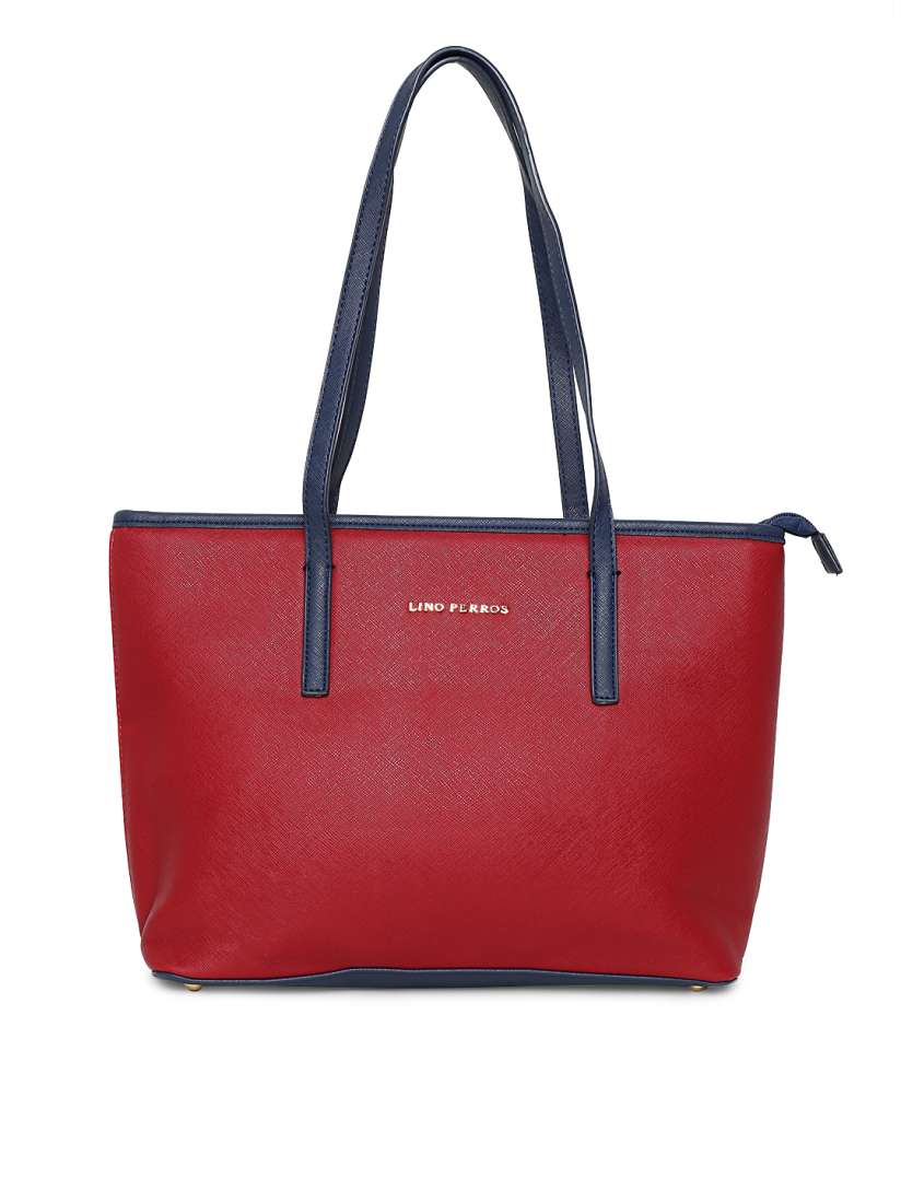 Buy Lisa Haydon For Lino Perros Red Navy Solid Shoulder Bag Handbags for Women 2876442 Myntra