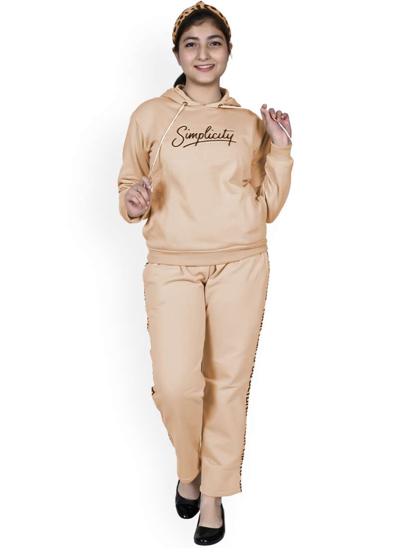 Buy FELLAMO Girls Slim Fit Hooded Tracksuit Tracksuits for Girls 28767392 Myntra