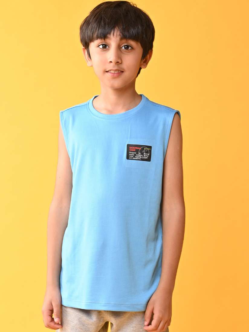 Buy Anthrilo Boys Sleeveless Cotton Sports T shirt Tshirts for Boys 28770126 Myntra