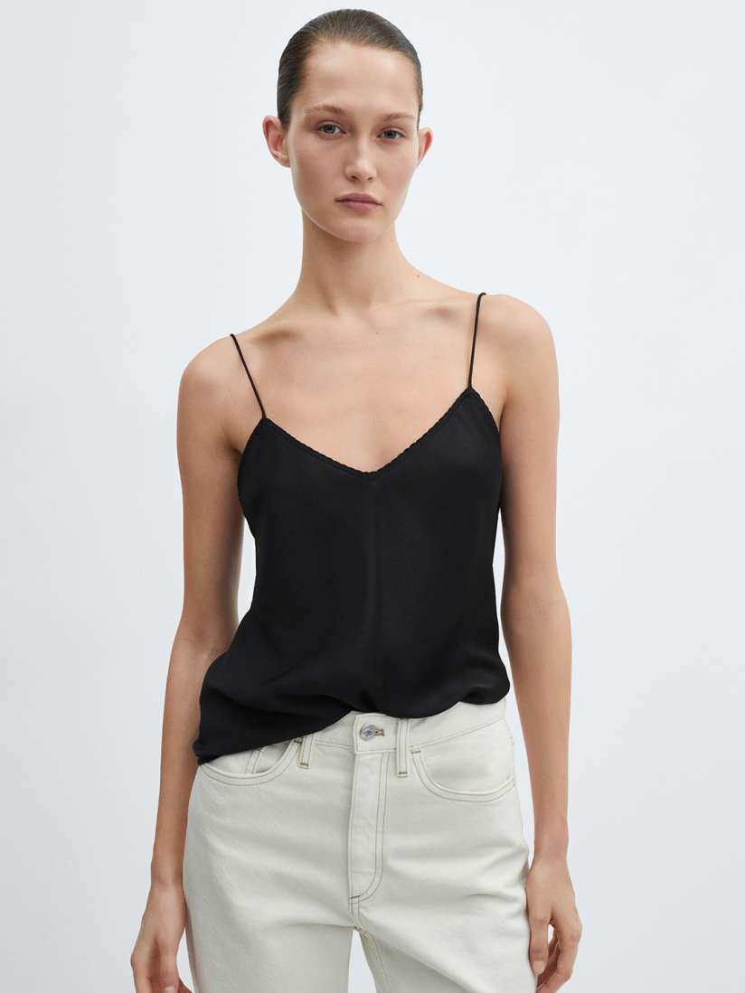 Mango spaghetti strap top deals