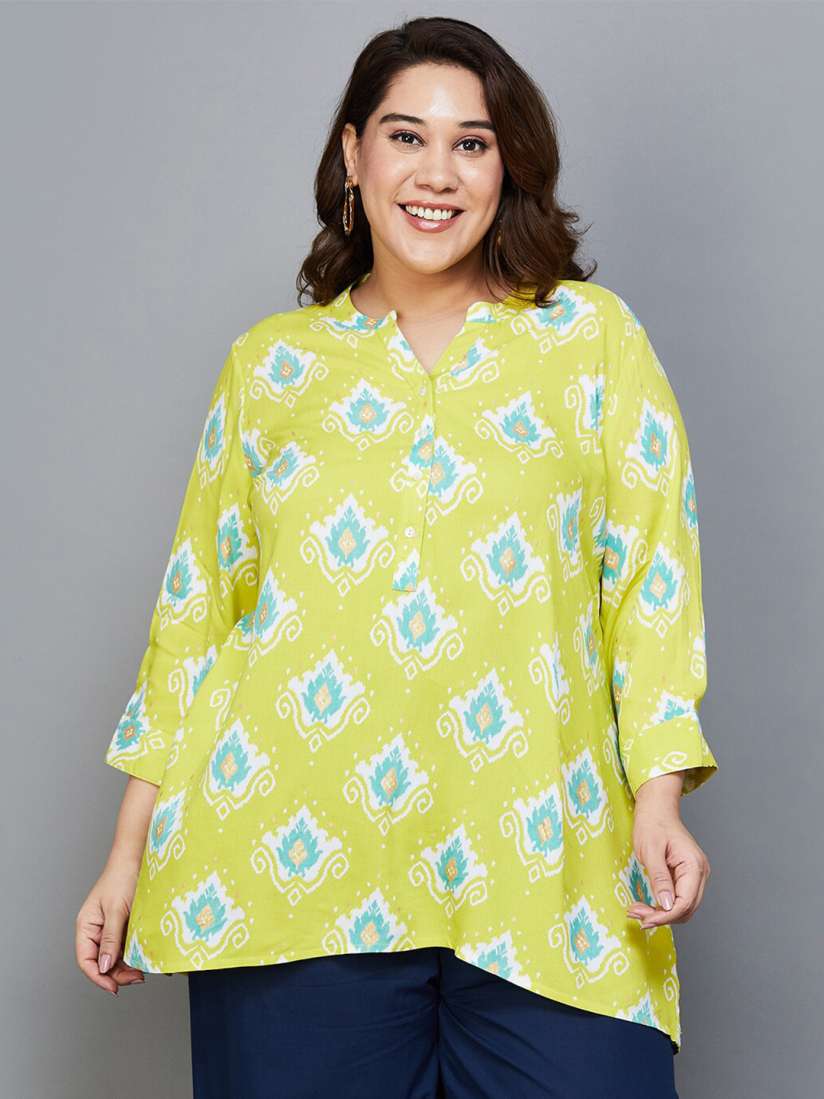 Buy Moiree by Lifestyle Plus Size Floral Printed A Line Kurti Kurtis for Women 28778120 Myntra