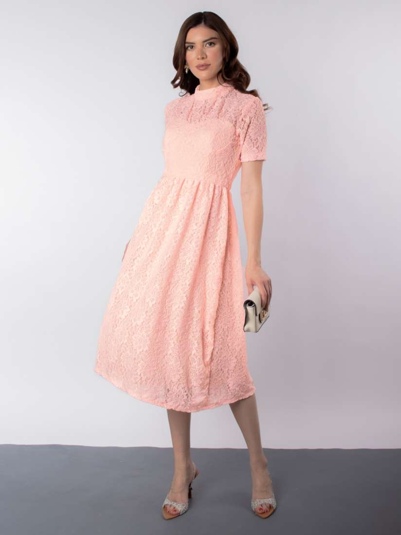 Myntra lace dress deals