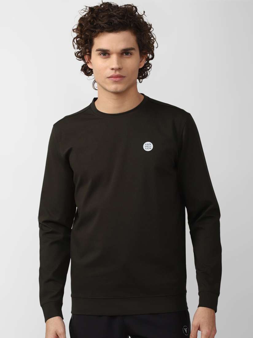 Buy Van Heusen Flex Round Neck Long Sleeves Sweatshirt Sweatshirts for Men 28798844 Myntra