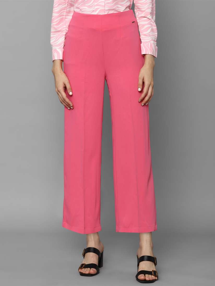 Buy Allen Solly Woman Mid Rise Parallel Trousers Trousers for Women 28799202 Myntra