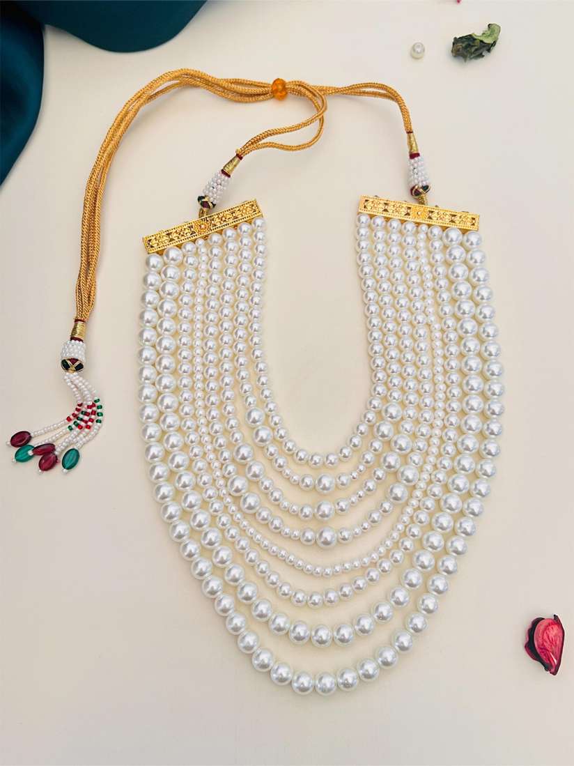 Buy ABDESIGNS Gold Plated Layered Pearl Necklace Necklace and Chains for Women 28803020 Myntra