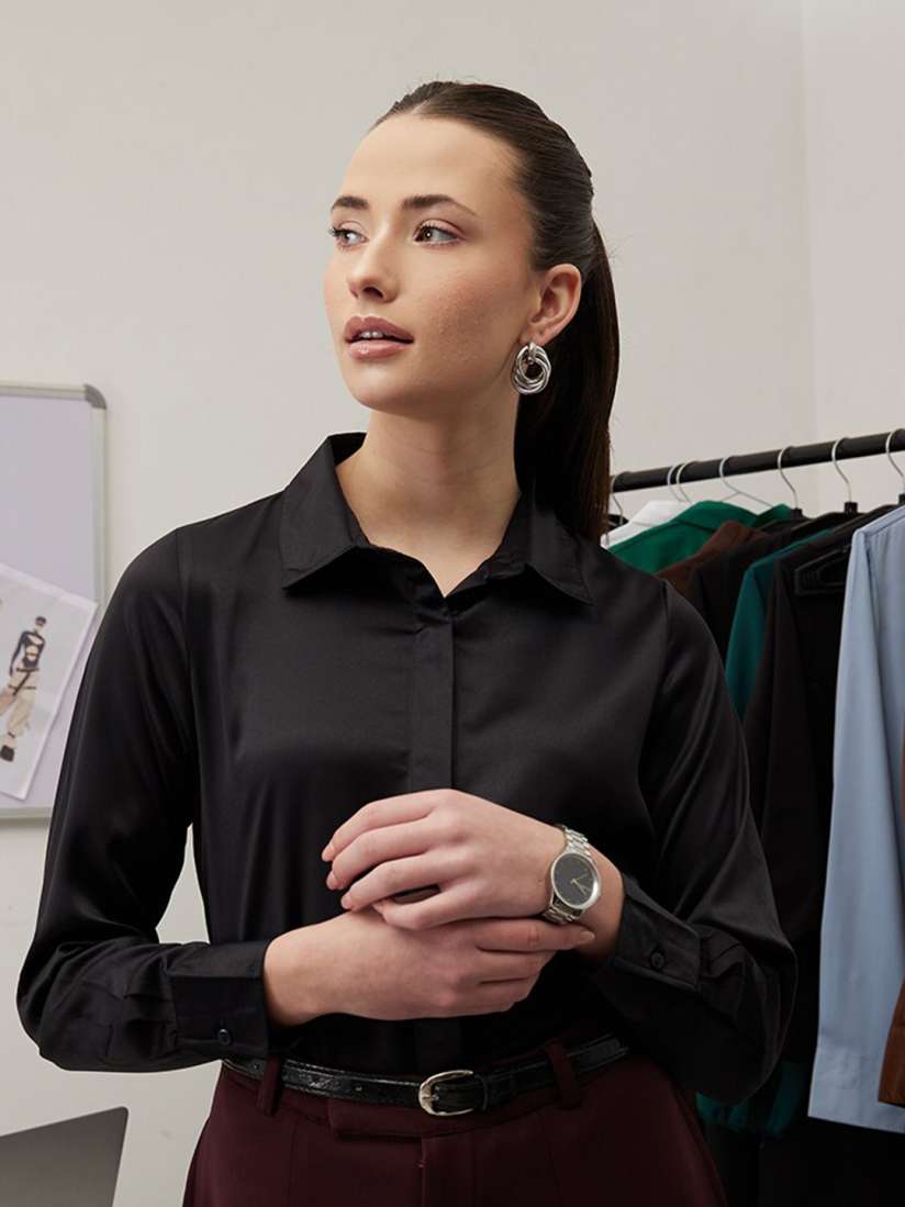 Buy WORK IT by STREET 9 Smart Tailored Fit Formal Shirt Shirts for Women 28822188 Myntra
