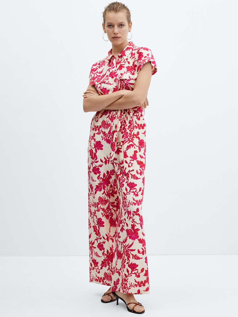 Buy MANGO Floral Printed Basic Jumpsuit Jumpsuit for Women
