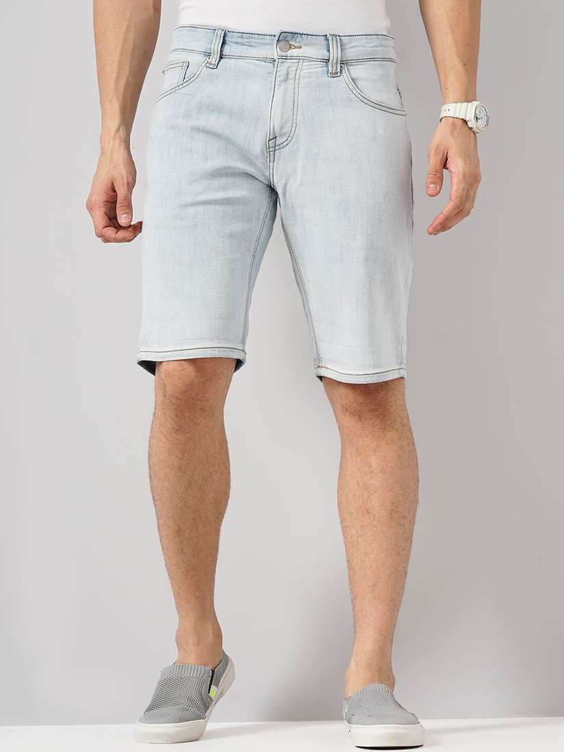Mens Shorts Short Jean Celio Buy Celio Men Mid Rise Denim Shorts