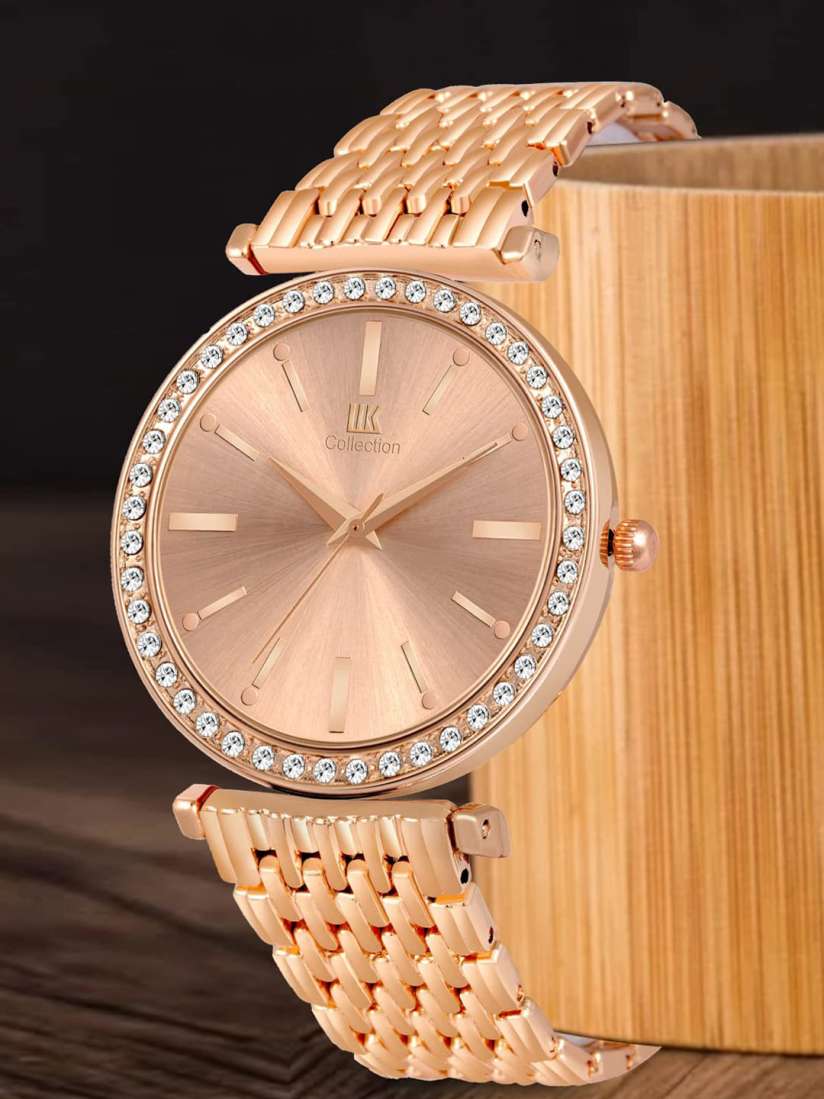 Buy IIK COLLECTION Women Round Dial Stainless Steel Bracelet Chain Analogue Watch Watches for Women 28834818 Myntra