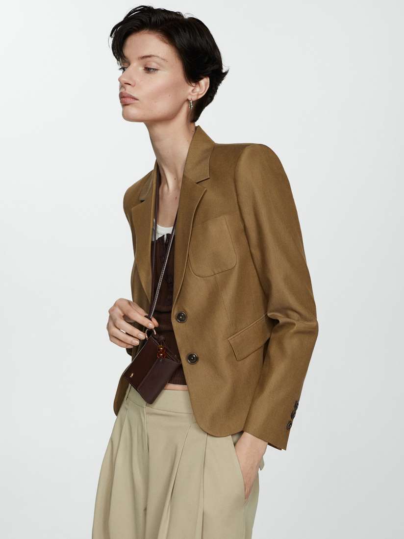 Buy MANGO Single Breasted Smart Casual Blazer Blazers for Women 28844394 Myntra