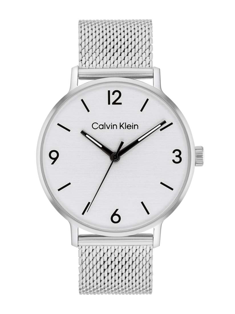 Buy Calvin Klein Men Braided Modern Analogue Watch 25200433 Silver Watches for Men 28849550 Myntra