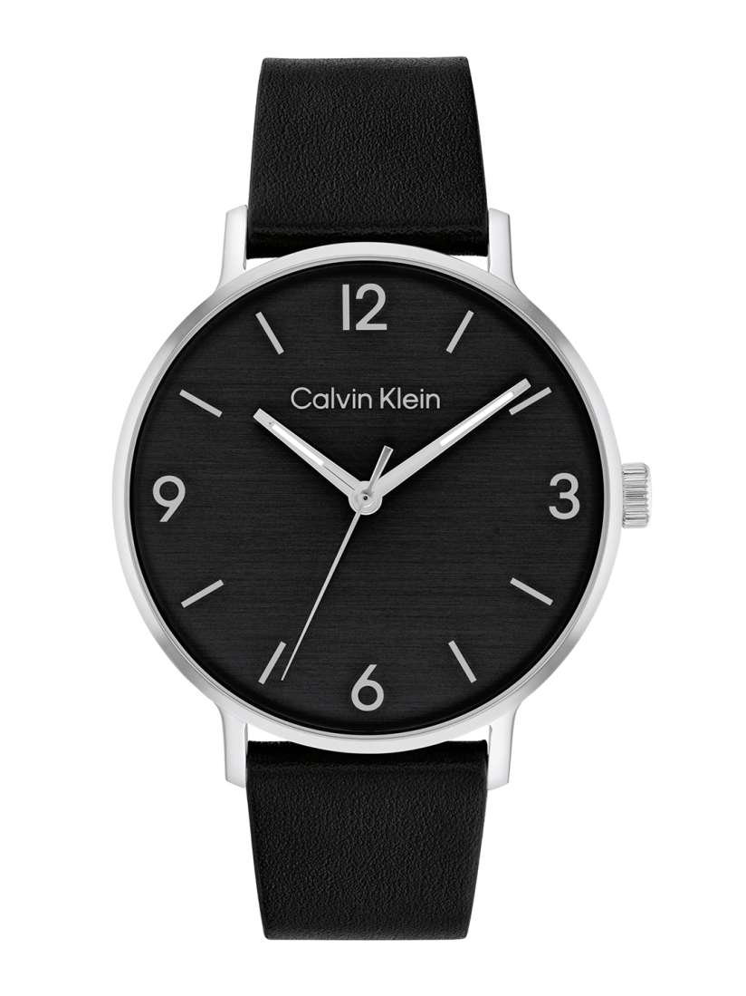Buy Calvin Klein Men Modern Leather Analogue Watch 25200437 Black Watches for Men 28849558 Myntra