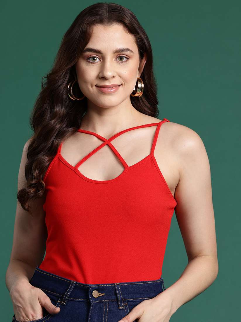Buy DressBerry Multi Straps Cami Style Top Tops for Women 28850748 Myntra
