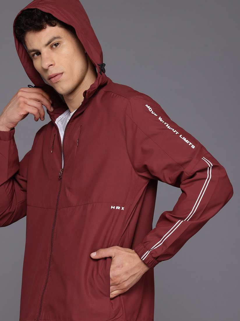 Hrx maroon jacket top