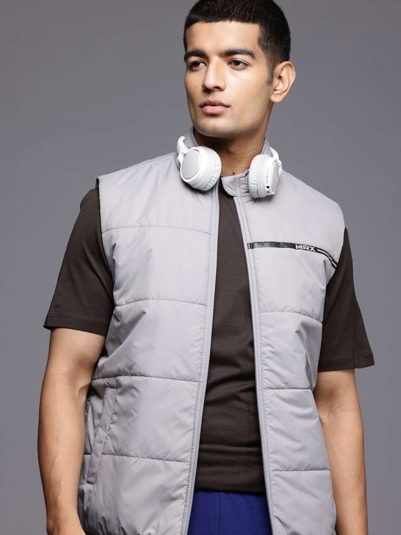 Buy HRX by Hrithik Roshan Sleeveless Padded Jacket Jackets for Men 28851294 Myntra
