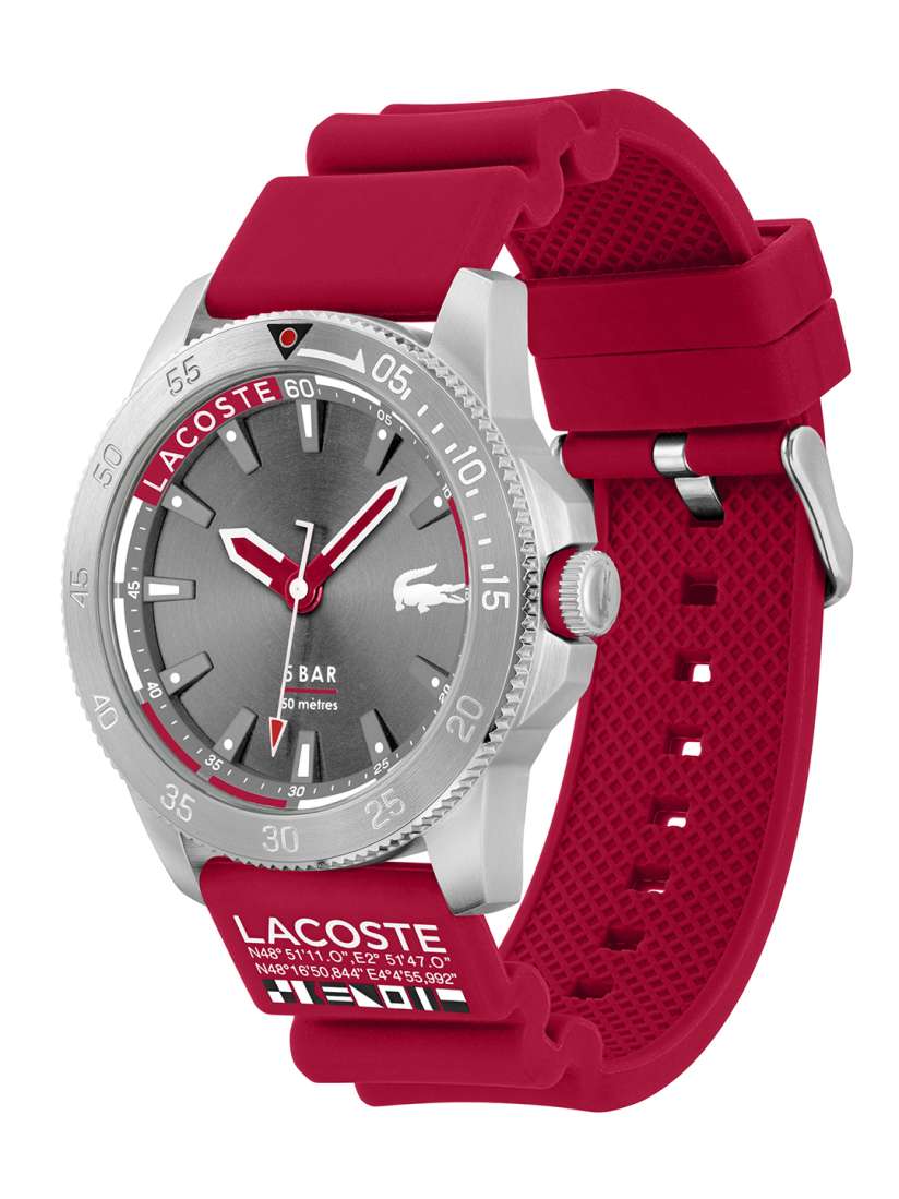 Lacoste red watch sales