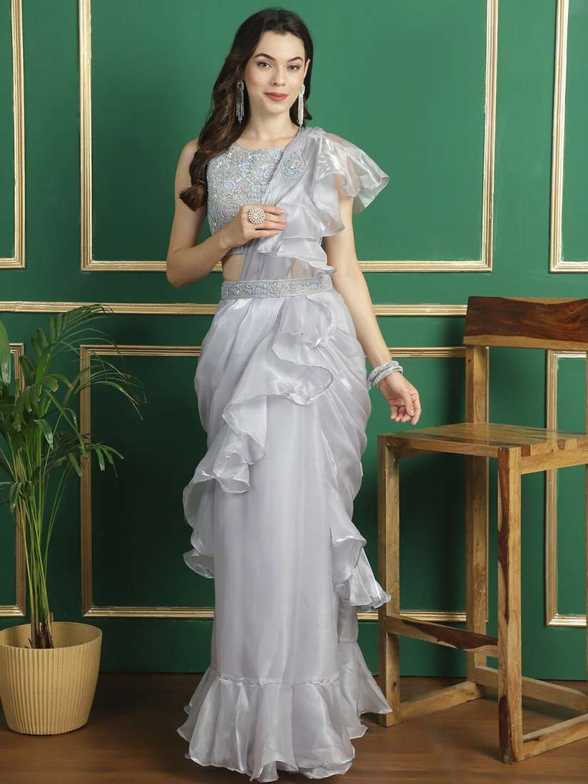 Buy Grancy Organza Ready To Wear Saree Sarees for Women 28857924 Myntra