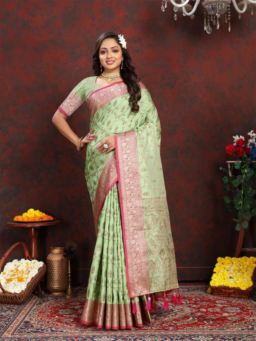 Buy PATIALAPICKS Woven Design Zari Pure Silk Paithani Saree Sarees for Women 28859736 Myntra