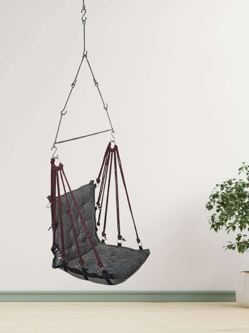 Buy curio centre Grey Cotton Hammock Hanging Swing Chair Accessories Set Hammock Swing for Unisex 28866726 Myntra