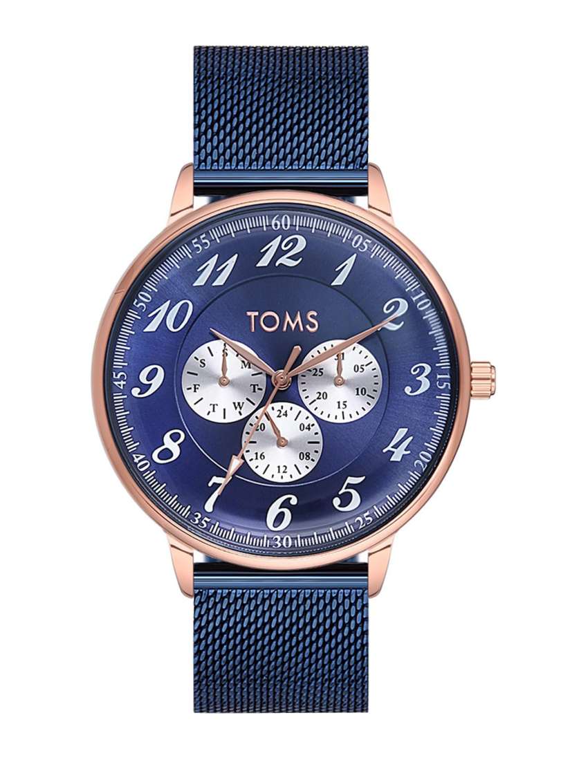 Buy TOMS Men Embellished Stainless Steel Bracelet Style Straps Analogue Watch T1800C T Watches for Men 28866770 Myntra