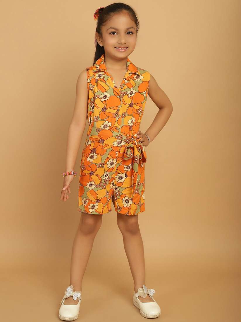 Girls yellow playsuit shop