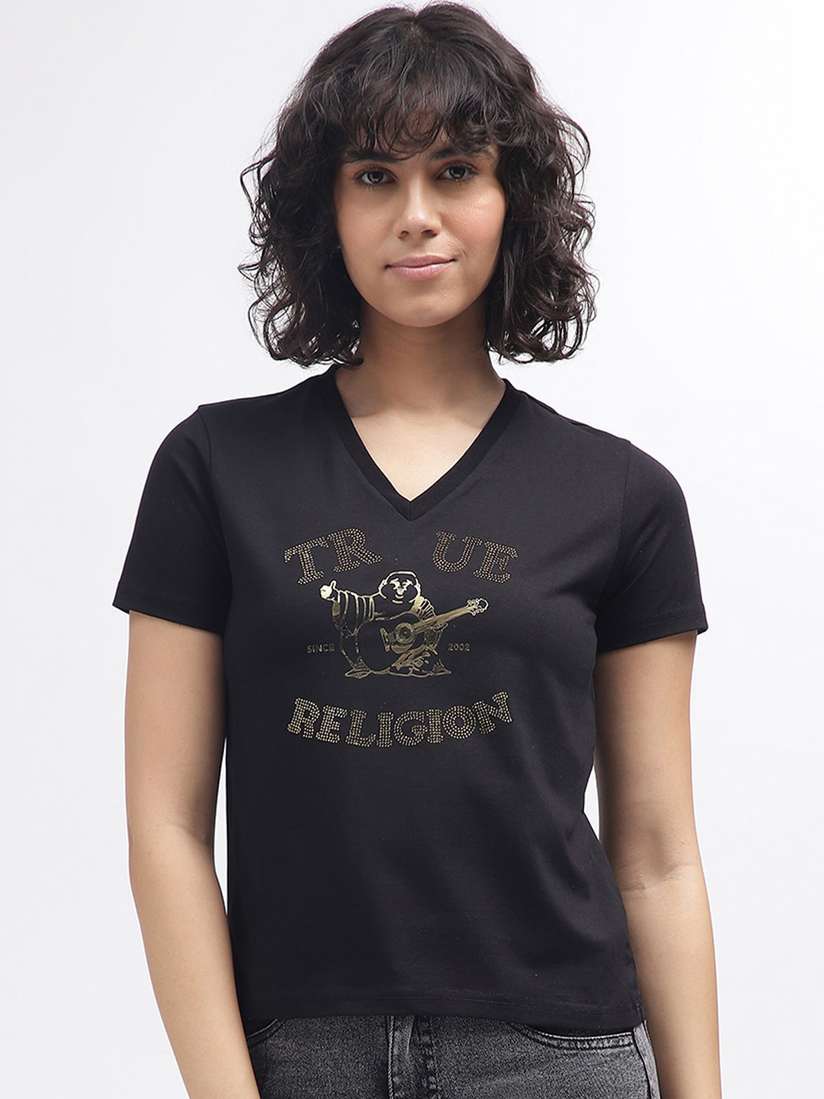 true religion v neck tees