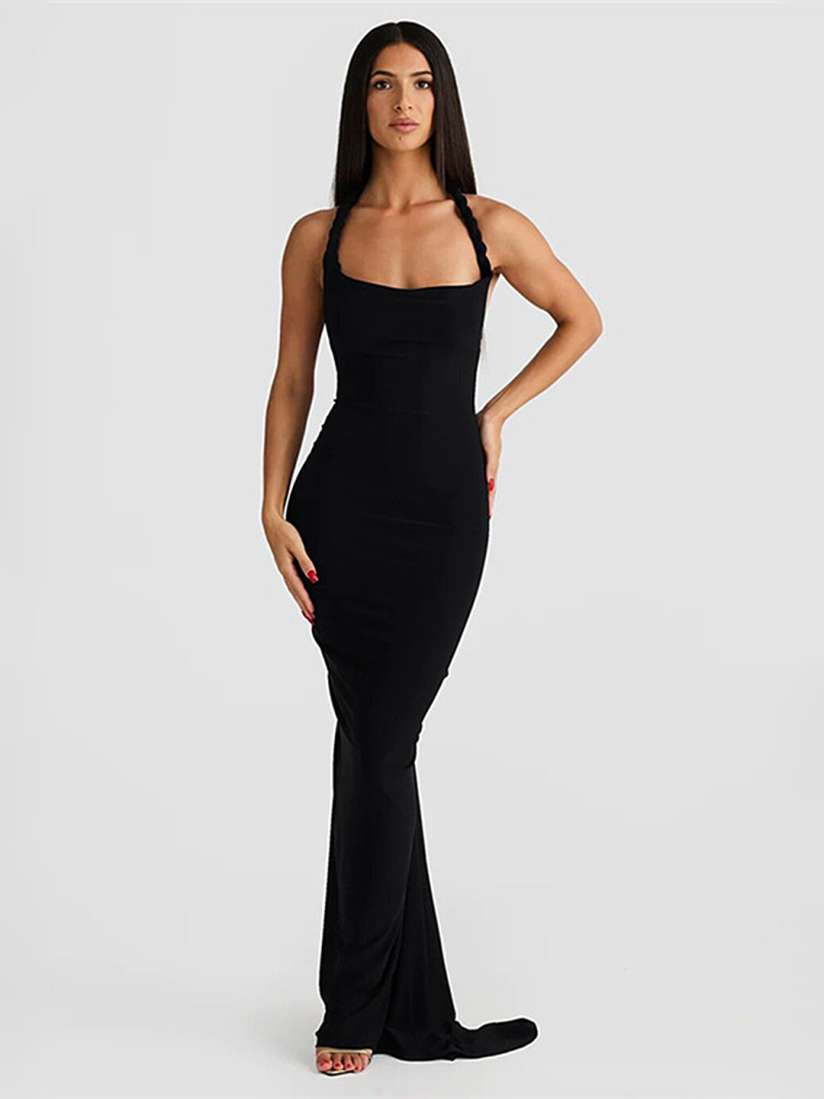 Backless dresses myntra 2025