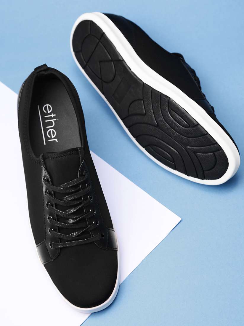 Buy ether Men Black Sneakers Casual Shoes for Men 2888702 Myntra