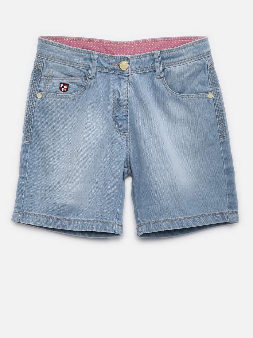 Denim Shorts Us Polo Assn Women's Shorts Solid Denim Shorts