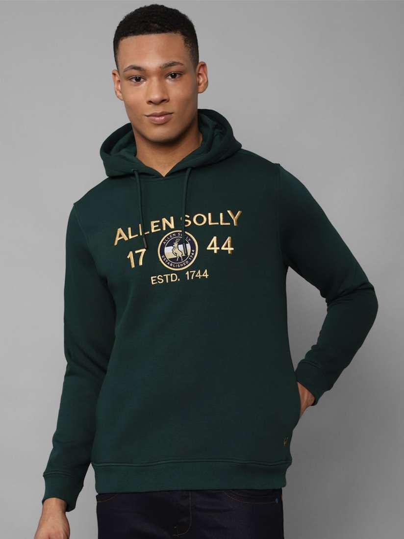 Buy Allen Solly Men Printed Hooded Sweatshirt Sweatshirts for Men 28891032 Myntra