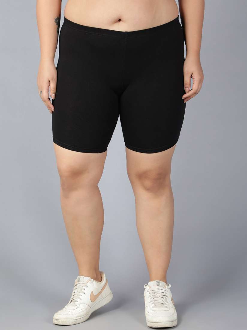 Buy Plus Size Women Plus Size Cycling Shorts Shorts for Women 28891794 Myntra
