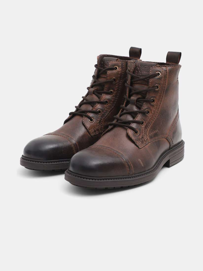 Buy Jack Jones Men Leather Boots Boots for Men 28897126 Myntra
