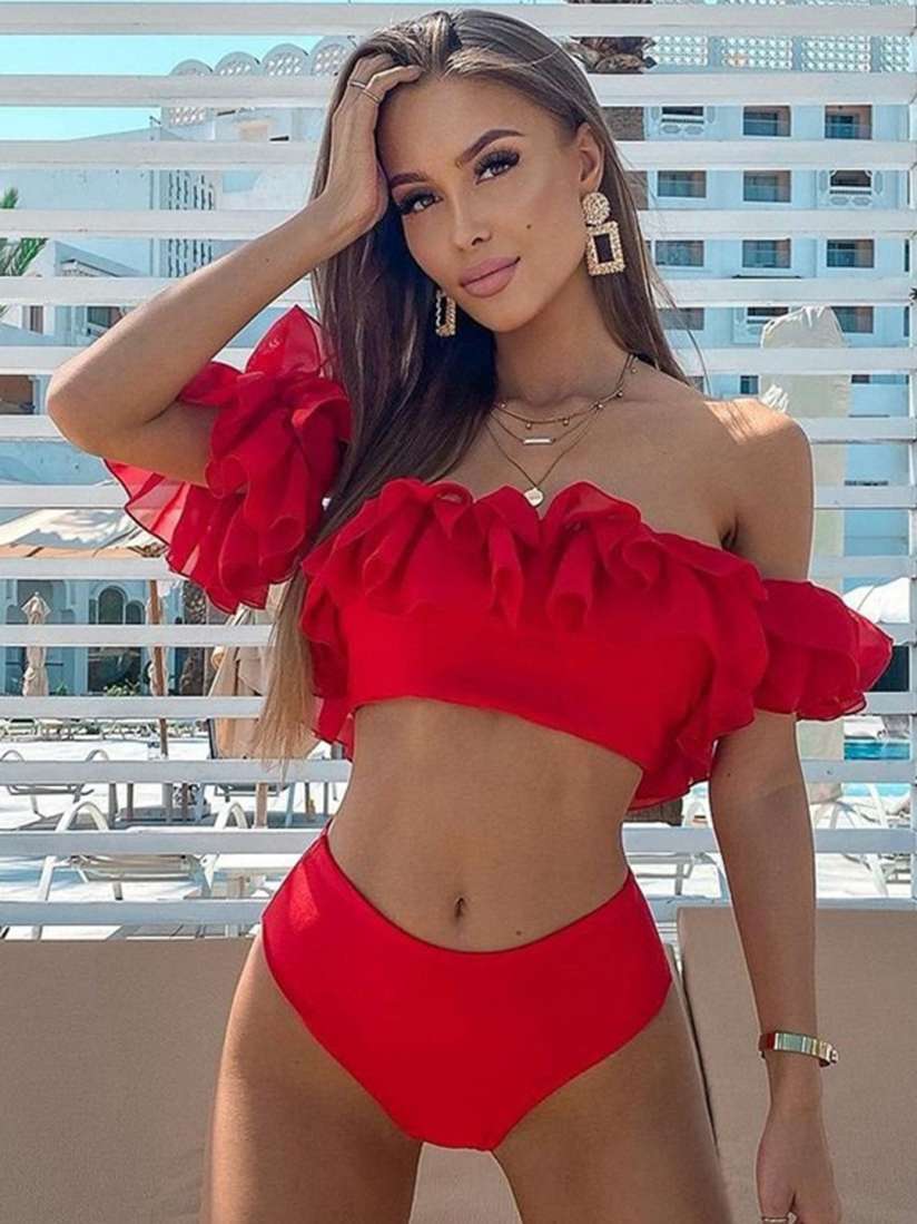 Ruffle bikini set new arrivals