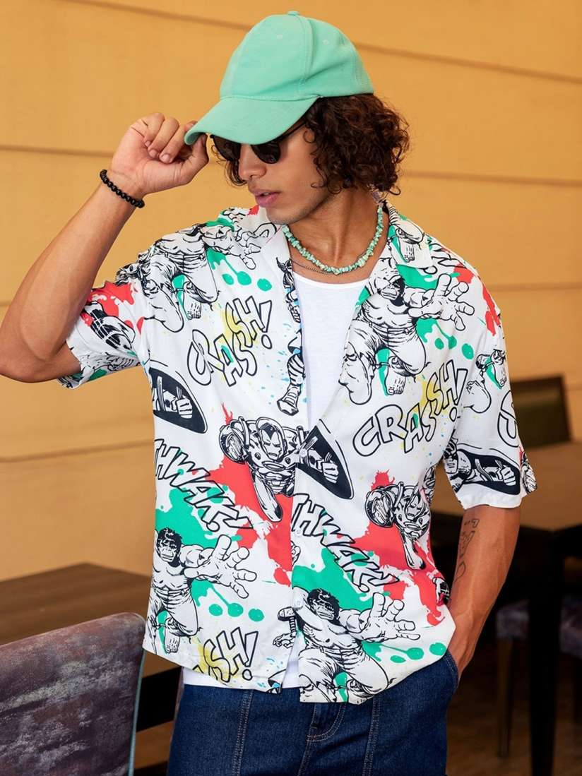 Buy Bewakoof Men Opaque Printed Casual Shirt Shirts for Men 28898092 Myntra