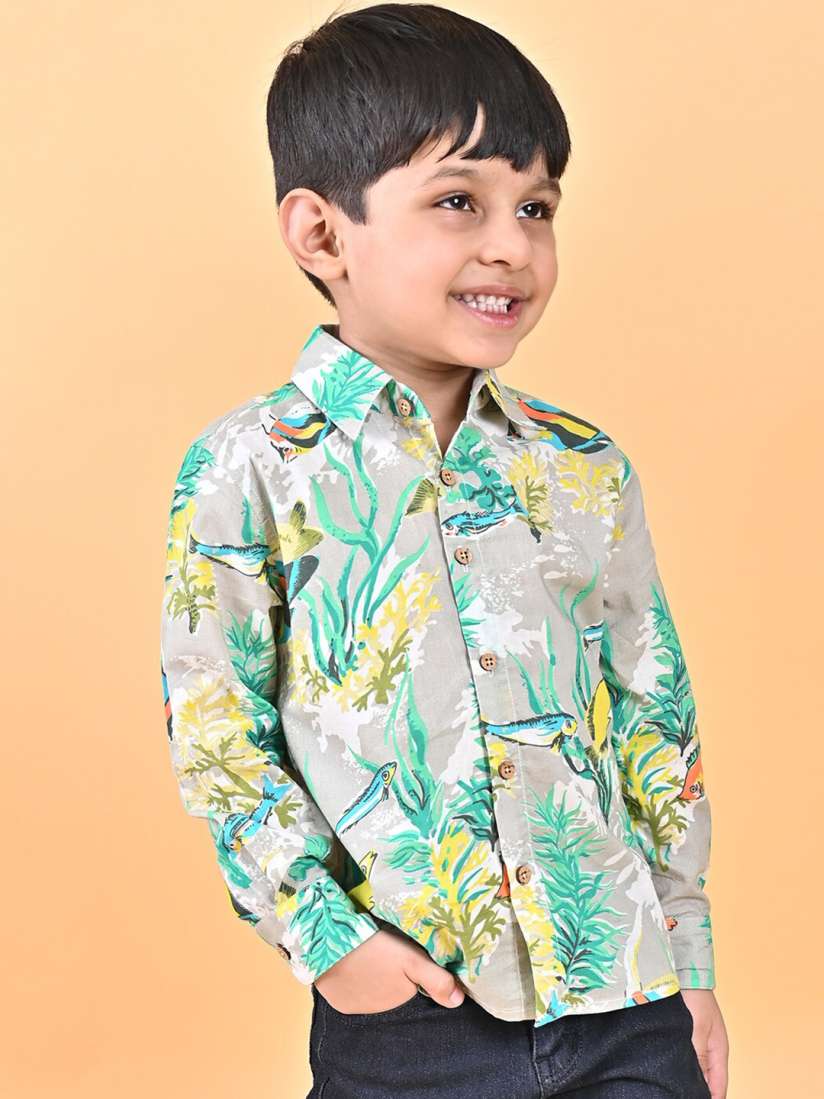 Buy MOOBA Boys Comfort Floral Opaque Printed Casual Shirt Shirts for Boys 28921906 Myntra