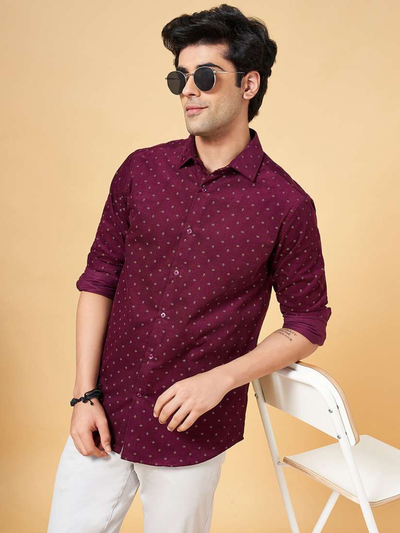 Buy BYFORD by Pantaloons Men Slim Fit Opaque Printed Party Shirt Shirts for Men 28926746 Myntra