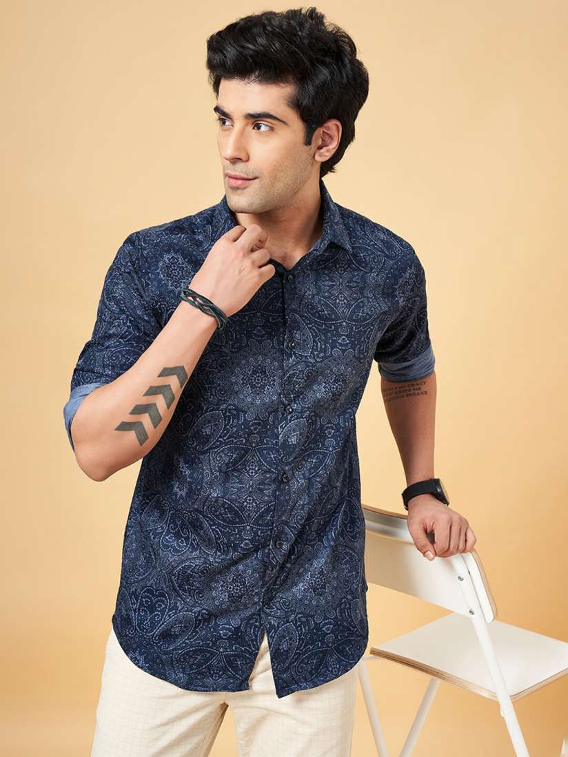 Buy BYFORD by Pantaloons Men Slim Fit Floral Opaque Printed Party Shirt Shirts for Men 28926752 Myntra