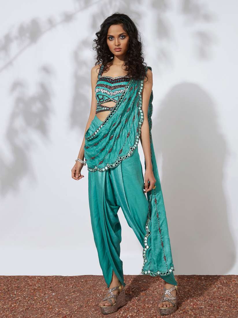 Myntra dhoti saree outlet