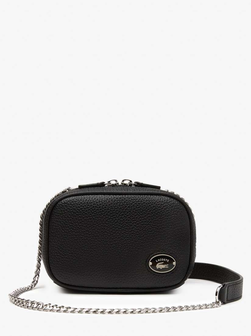 Lacoste sling bag leather cheap