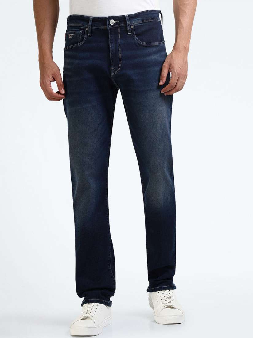 Buy Flying Machine Men Straight Fit Heavy Fade Stretchable Jeans Jeans for Men 28941766 Myntra