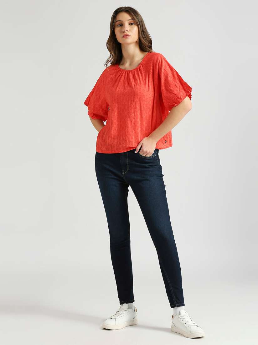 Jeans top on myntra online
