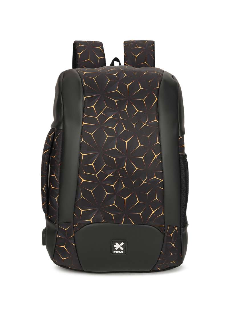 Buy HRX by Hrithik Roshan Unisex Geometric Backpack With USB Charging Port Backpacks for Unisex 28966532 Myntra