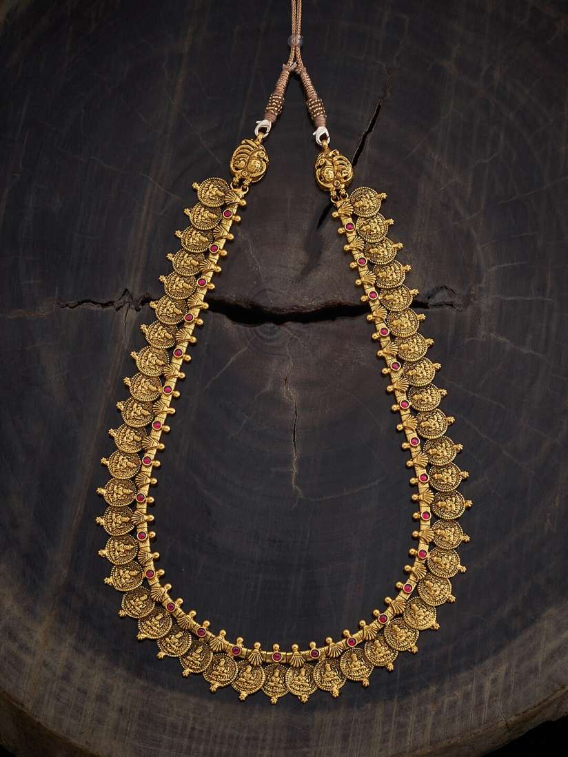 Buy Kushal s Fashion Jewellery Silver Gold Plated Temple Necklace Necklace and Chains for Women 28970384 Myntra